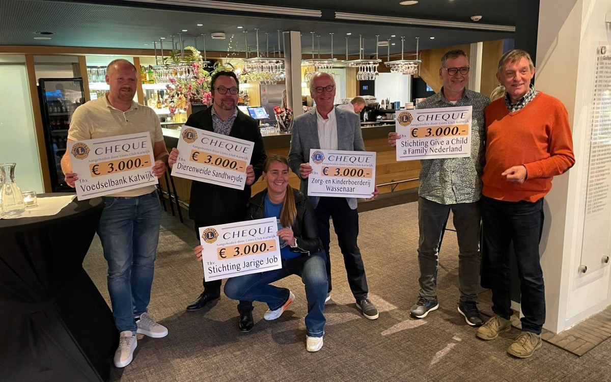 Mooie gift van Lions Club Katwijk 